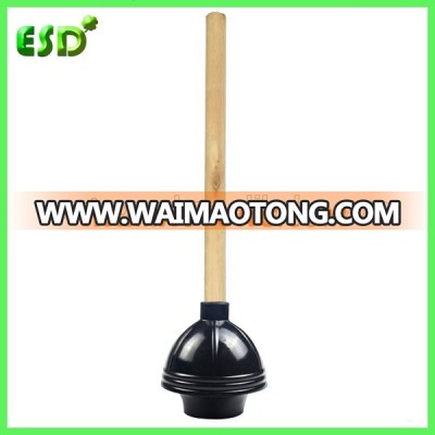 ESD China Suppliers Rubber Toilet Plunger With Wooden Handle