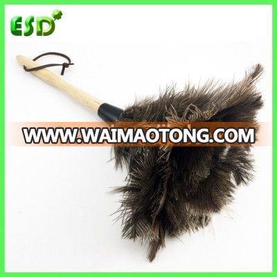 ESD Wooden Handle Ostrich Feather Duster,Anti-Static Duster