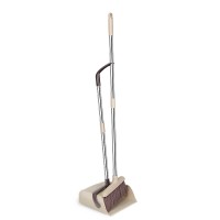 Cleaning tool plastic broom and dustpan set Standing Upright Sweep Set for Home Office Commercial Hardwood Floor Use broom stick