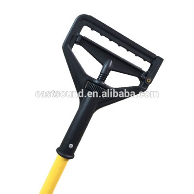 yellow cotton mop plastic clamp with long handle