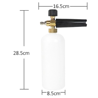 Adjustable Snow Foam Cannon Lance, Car Wash Pressure Washer Spray Gun/Nozzle With 1/4" Quick Connector Fitting