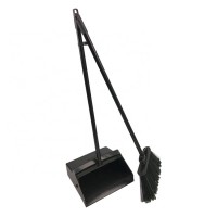 ESD Metal Upright Industrial Broom And Dustpan Set