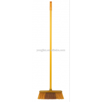 Household plastic broom with iron handle